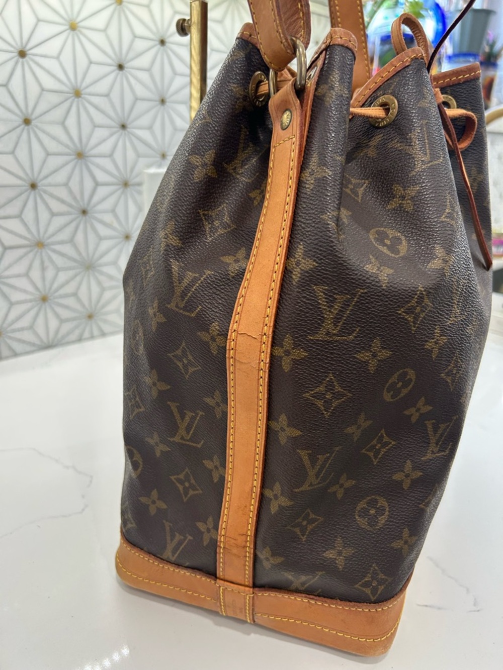 Louis Vuitton Brown Monogram Canvas GM Noe shoulder bag - Picture 5 of 16